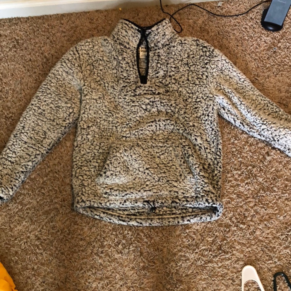 sherpa quarter zip jacket